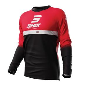 Motokrosový dres Shot Devo Reflex čierno-červený výpredaj