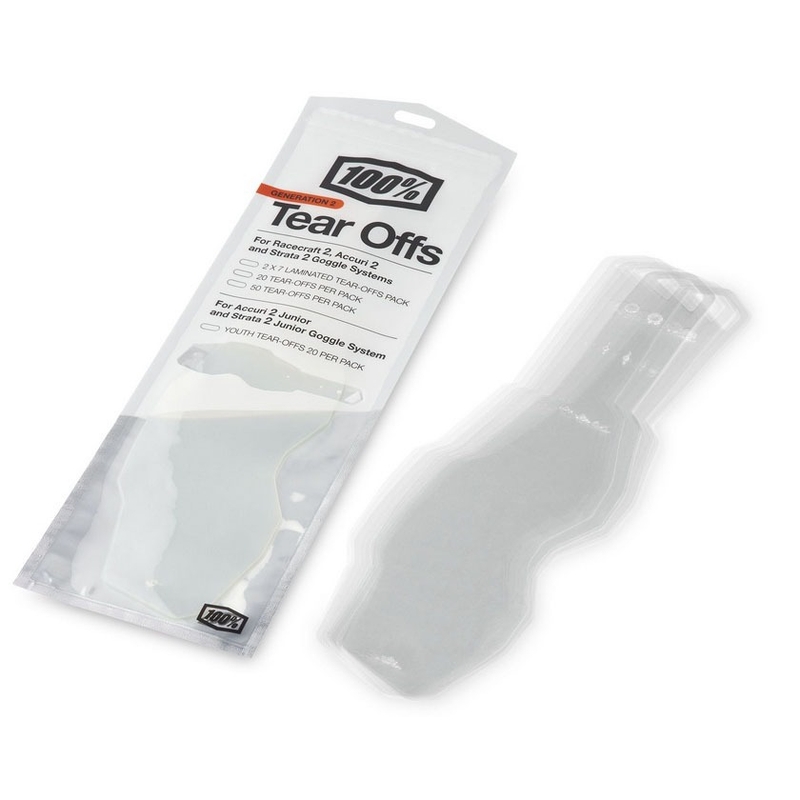 Trhačky STANDART pre detské motokrosové okuliare 100% RACECRAFT 2/ACCURI 2/STRATA 2