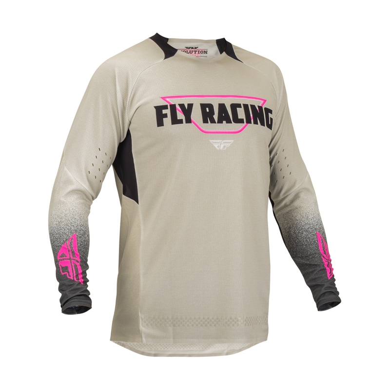 Motokrosový dres FLY Racing Evolution DST. čierno-ružovo-béžová