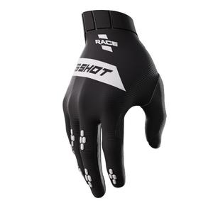 Motokrosové rukavice Shot Race čierno-biele výpredaj