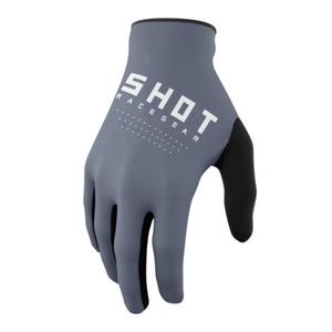 Motokrosové rukavice Shot Raw čierno-bielo-sivé výpredaj