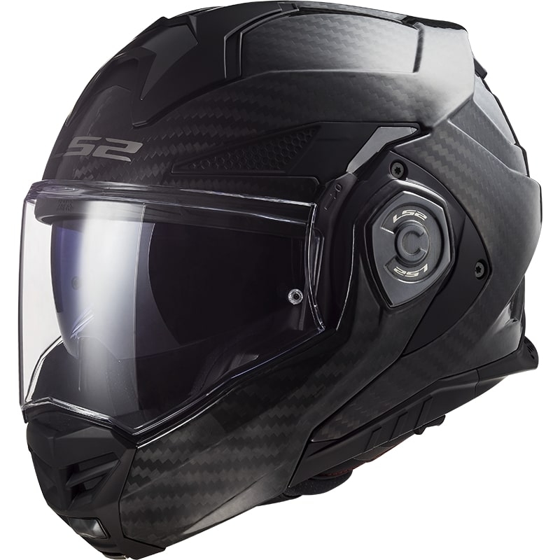 Preklápacia prilba na motocykel LS2 FF901 Advant X Solid Carbon čierna