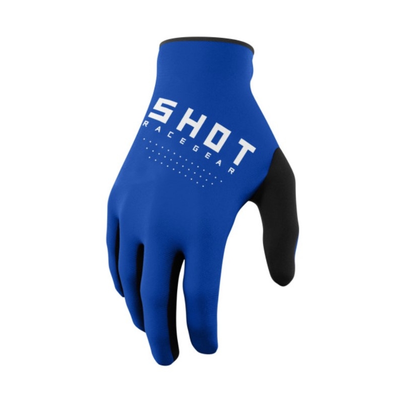 Motokrosové rukavice Shot Raw čierno-bielo-modré výpredaj