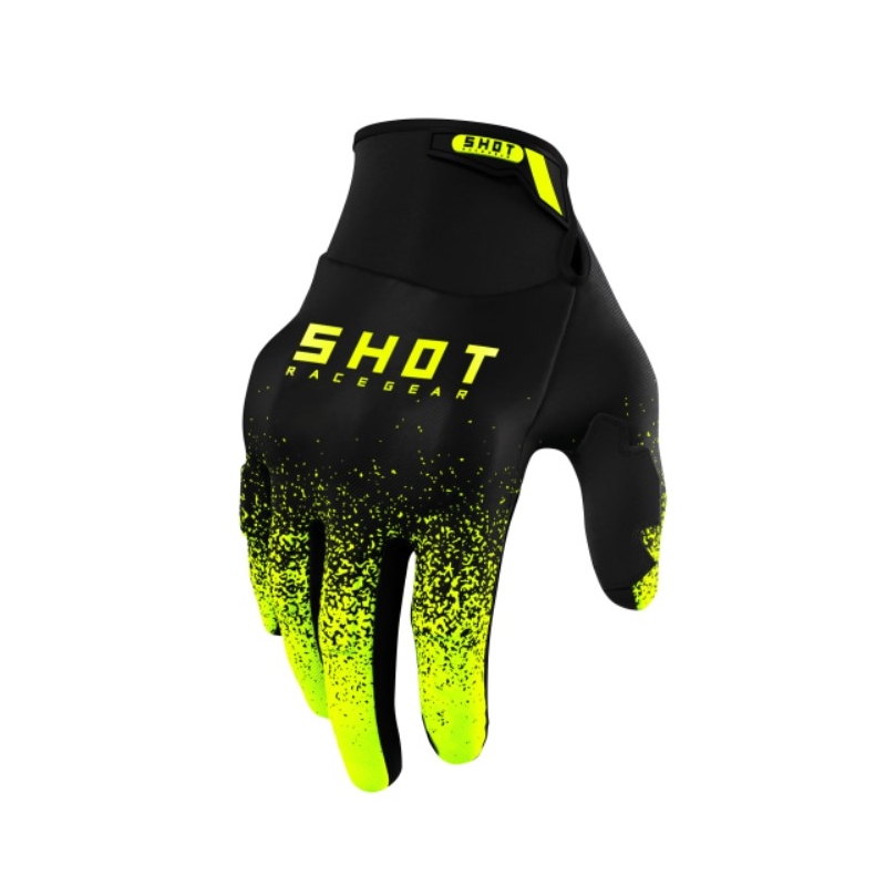 Motokrosové rukavice Shot Drift Edge 2.0 čierno-fluo žlté