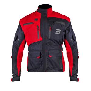Bunda na motocykel Shot Racetech čierno-červená