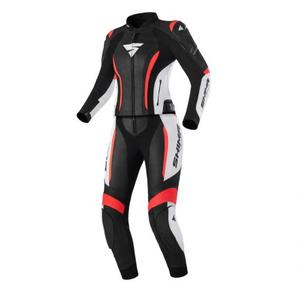 Dámska kombinéza na motocykel Shima Miura 2.0 čierno-bielo-fluorescenčno červená
