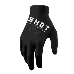 Detské motokrosové rukavice Shot Raw Kid čierne výpredaj