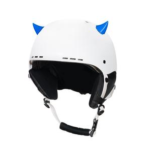 Mini rožky na prilbu 57 modré