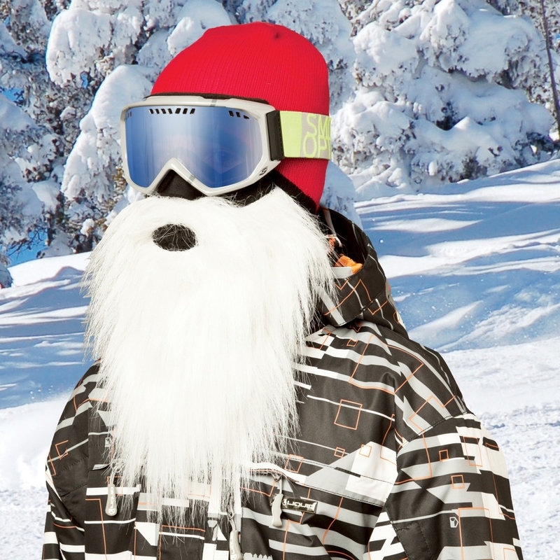 Maska Beardski Santa bielá