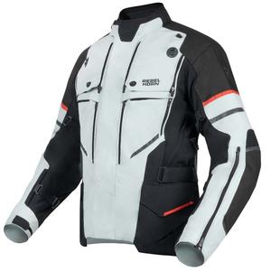 Bunda na motocykel Rebelhorn Range šedo-čierno-červená