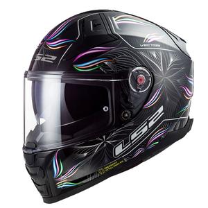Integrálna prilba na motocykel LS2 FF811 Vector II Tropical bielo-fialovo-čierná