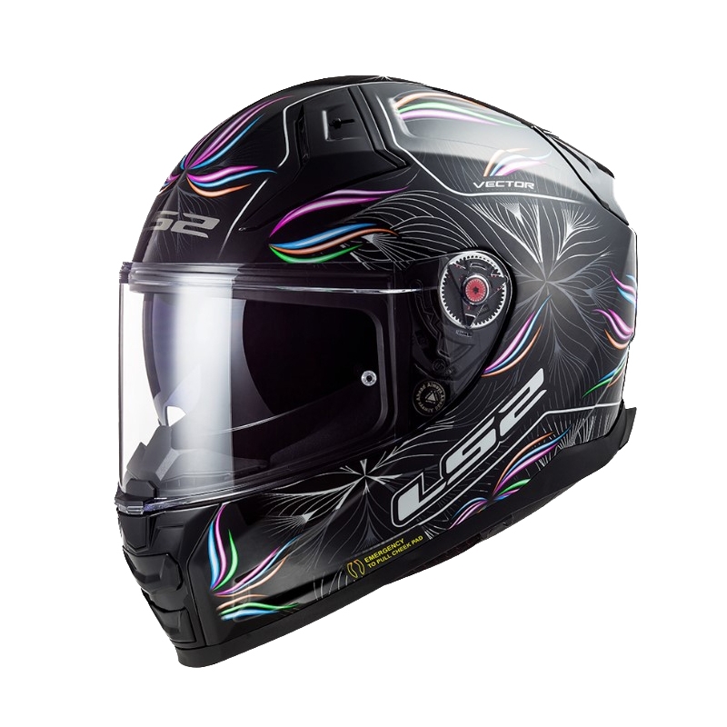Integrálna prilba na motocykel LS2 FF811 Vector II Tropical bielo-fialovo-čierná