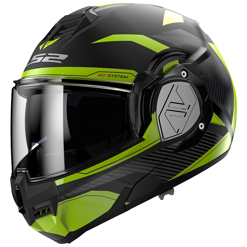 Preklápacia prilba na motocykel LS2 FF906 Advant Revo čierno-fluo žltá matná