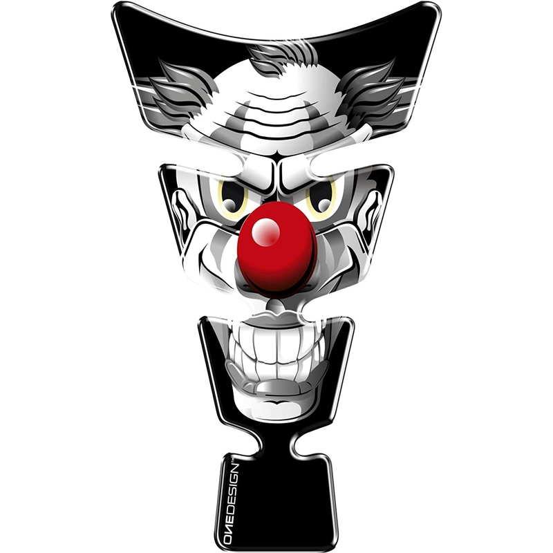 Polep palivovej nádrže - tankpad Print Clown sivý