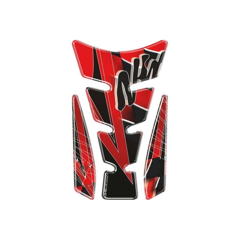 Polep palivovej nádrže - tankpad Print Wings červený s bočnou časťou