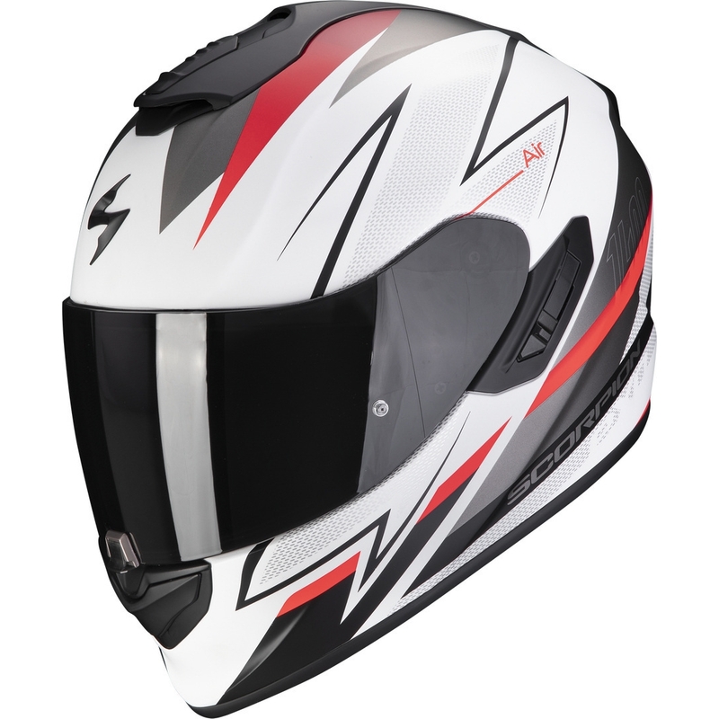 Integrálna prilba Scorpion EXO-1400 EVO Air Thelios bielo-červená