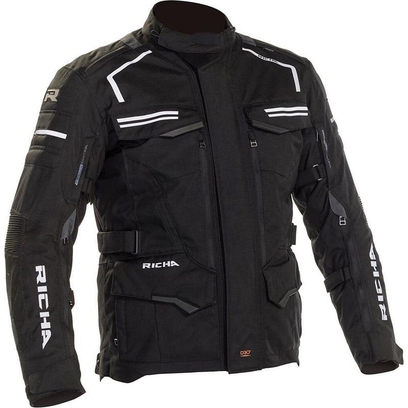 Bunda na motocykel RICHA Touareg 2 čierna výpredaj