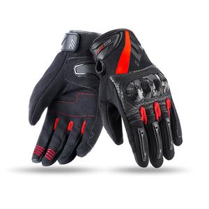 Rukavice na motocykel SEVENTY DEGREES SD-N14 čierno-červené
