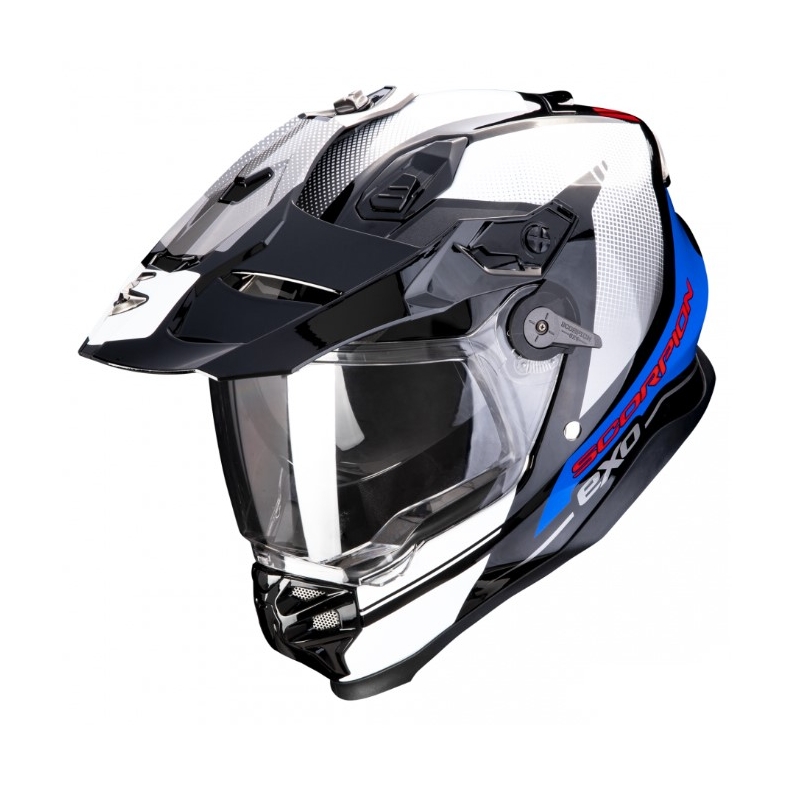 Enduro prilba na motocykel SCORPION ADF-9000 AIR Trail čierno-modro-biela výpredaj