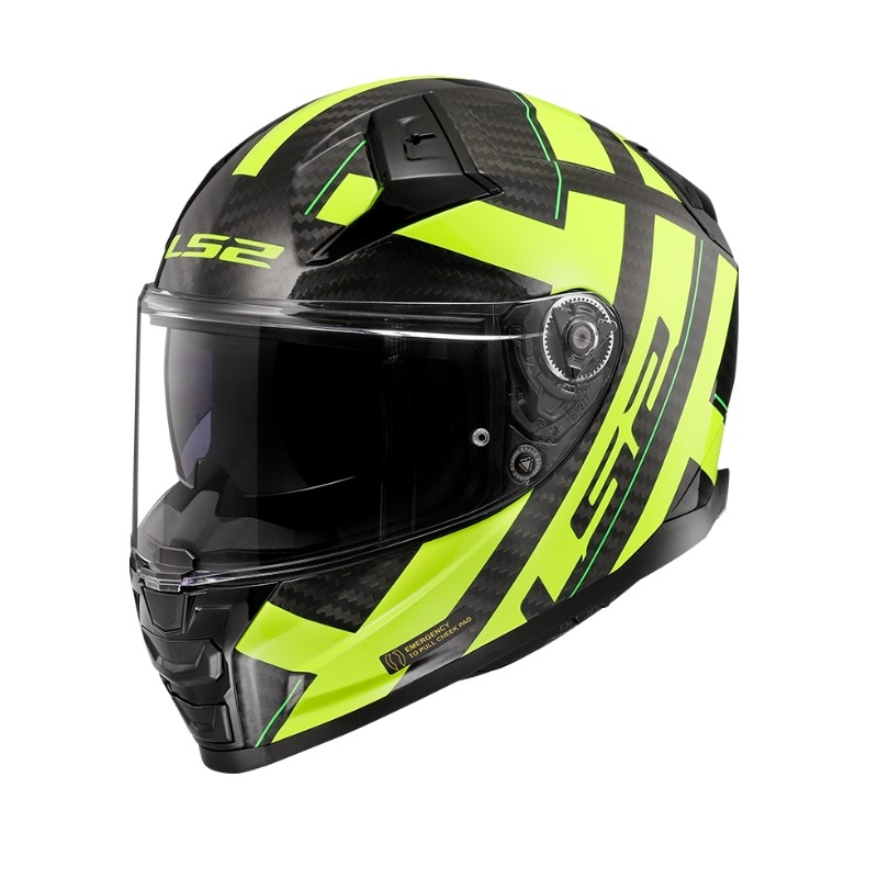 Integralna prilba na motocykel LS2 FF811 Vector II C Strong čierno-fluo žltá