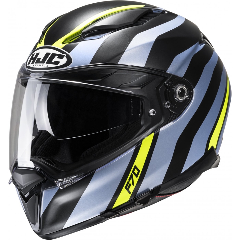 Integrálna prilba na motocykel HJC F70 Galla MC3HSF čierno-fialovo-fluo žltá