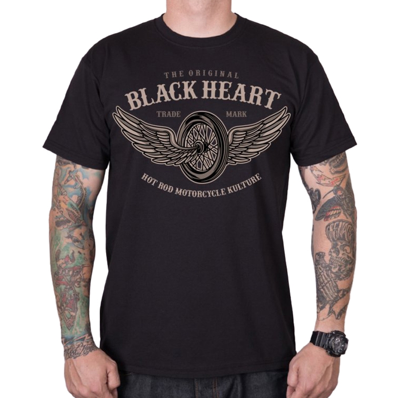 Pánske tričko Black Heart Wings