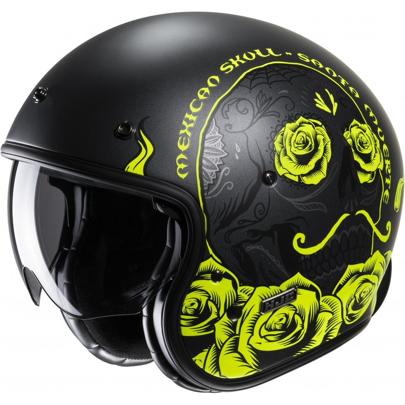 Otvorená prilba na motocykel HJC V31 Desto MC3HSF čierno-fluo žltá