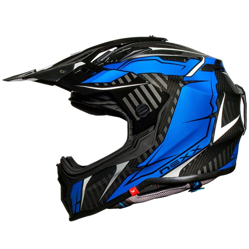 Enduro prilba NEXX X.WRL Atika čierno-bielo-modrá výpredaj