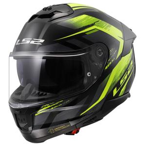 Integrálna prilba na motocykel LS2 FF808 Stream II Fury čierno-fluo žltá