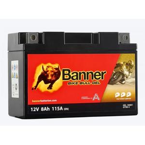 Gélová batéria Banner Bike Bull Gel 12V, YT9B-4, 8AH, 115A