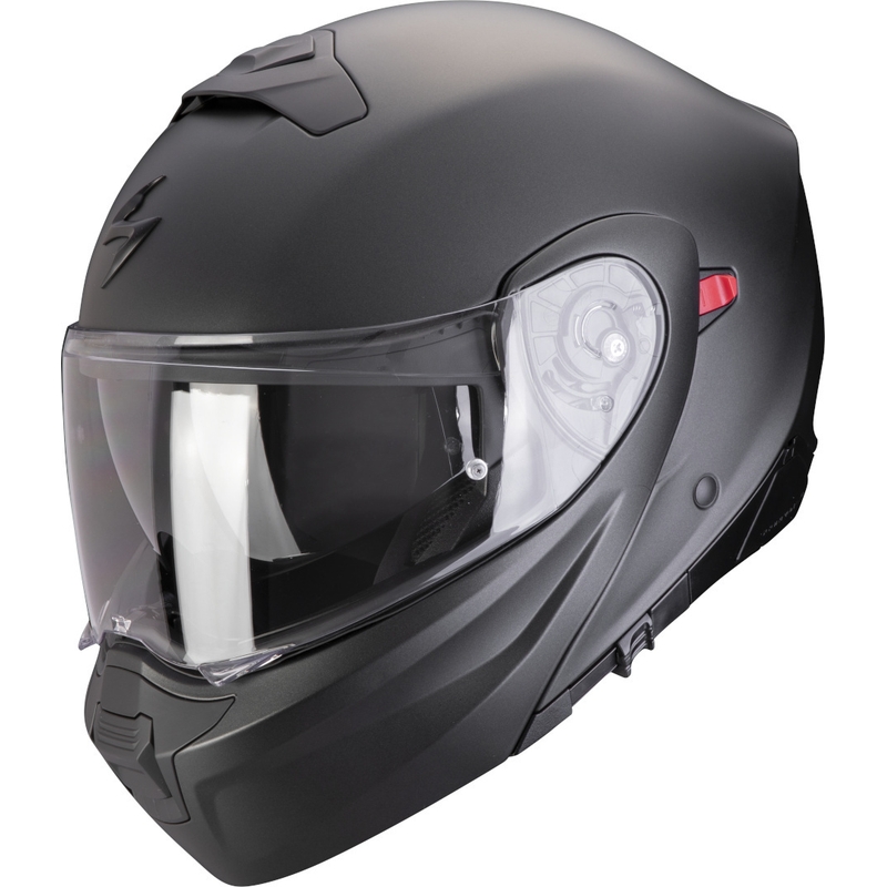 Výklopná prilba na motocykel Scorpion EXO-930 EVO Solid čierna matná