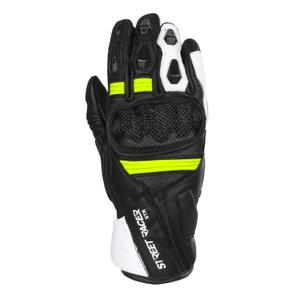 Rukavice na motocykel Street Racer STR čierno-fluo žlté