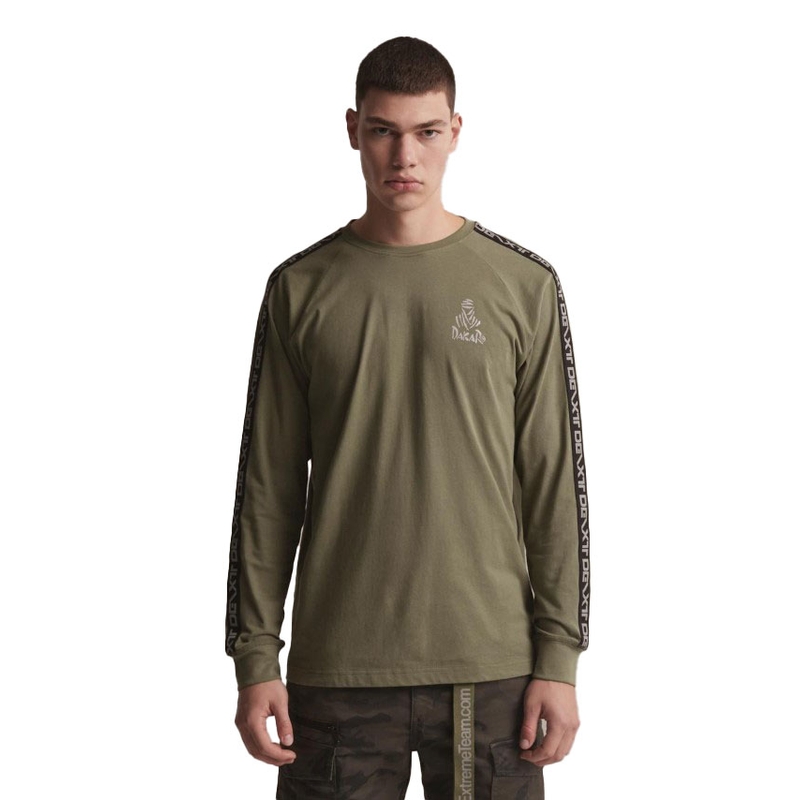 Tričko s dlhým rukávom DAKAR DKR LG STRAP khaki