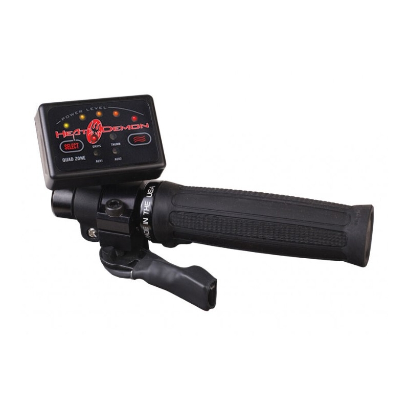 Vyhrievané gripy SYMTEC ATV Clamp On Quad Zone černé