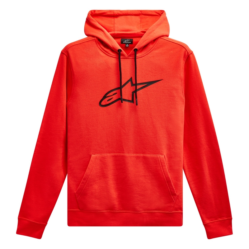 Mikina Alpinestars Ageless 2 Hoodie fluo červeno-čierna