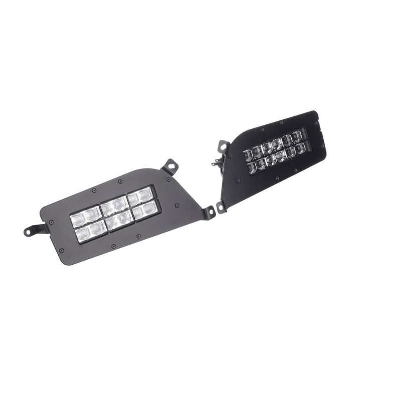 LED svetlomety SHARK LED HEADLIGHTS FOR POLARIS ATV, UTV WITH BACKLIGHT, 2KS