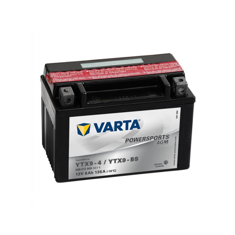 Bezúdržbová batéria VARTA MOTO LF YTX9-4/YTX9-BS 12V/8AH
