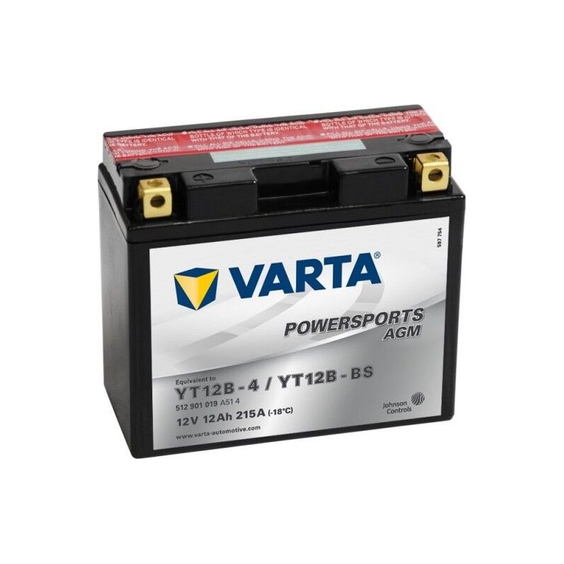 Bezúdržbová batéria VARTA MOTO LF (YT12B-BS) 12V/12AH