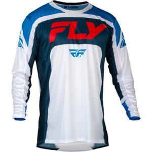 Motokrosový dres FLY Racing Lite červeno-bielo-modrý výpredaj