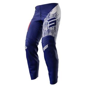 Detské motokrosové nohavice Shot Matrix modré výpredaj