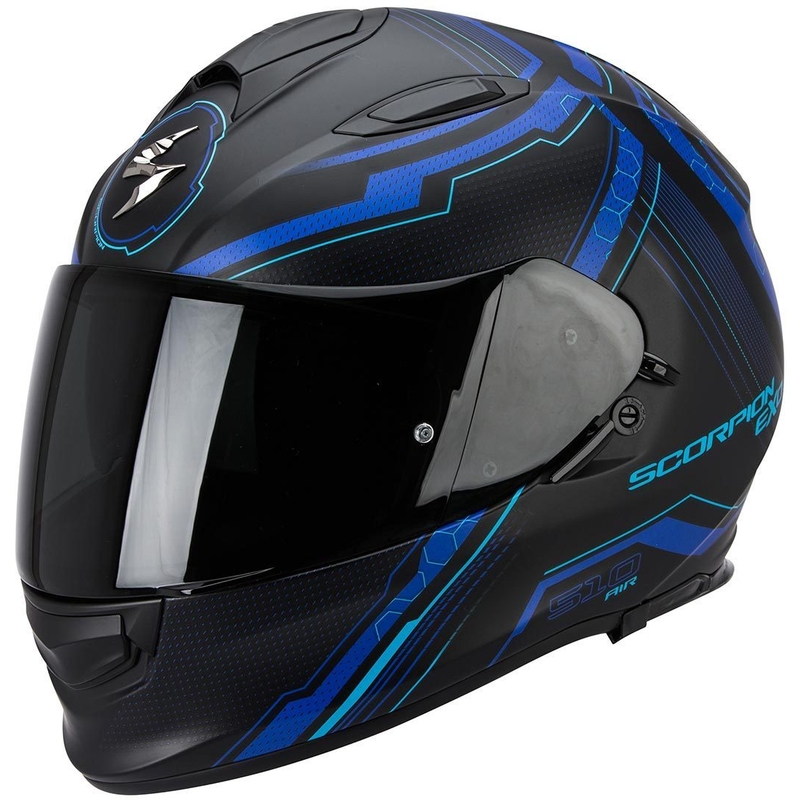 Integrálna prilba na motorku Scorpion EXO-510 Air Sync čierna matná-modrá výpredaj