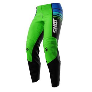 Detské motokrosové nohavice Shot Peak zelené výpredaj