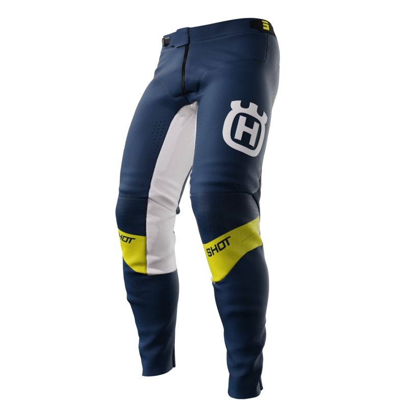 Motokrosové nohavice Shot Aerolite Husqvarna LE modré výpredaj
