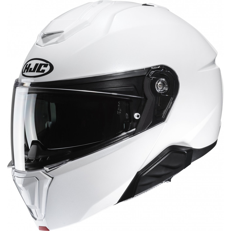 Výklopná prilba na motocykel HJC i91 Solid perleťovo biela