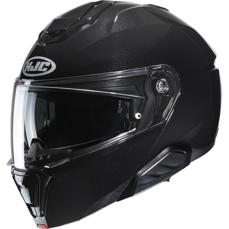 Výklopná prilba na motocykel HJC i91 Solid metalická čierna