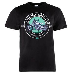 Tričko JAWA Motorcycle čierno-zelené