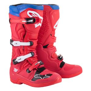 Topánky na motorku Alpinestars Tech 5 červeno-modro-bielo-čierne