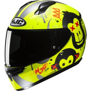 Detská integrálna helma HJC C10 Geti MC3HSF fluo-žltá