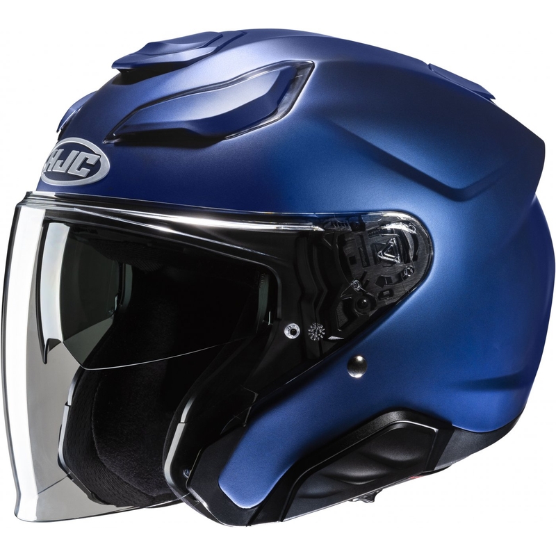 Otvorená prilba na motorku HJC F31 Solid metalická modrá