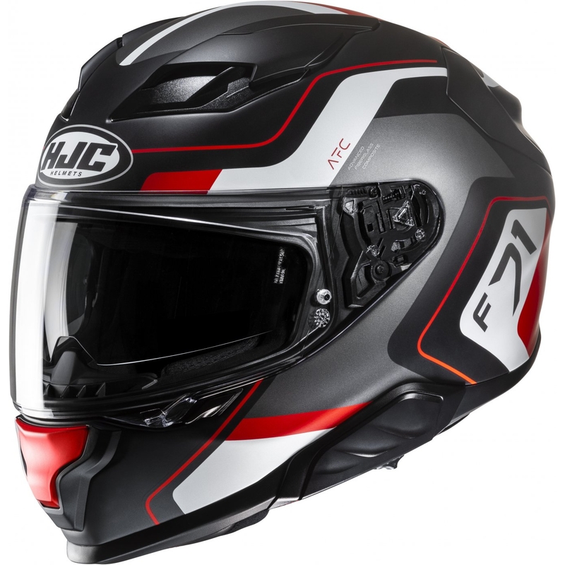 Integrálna helma na motorku HJC F71 Arcan MC1SF čierno-šedo-červená